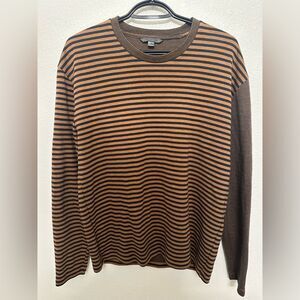 John Varvatos Striped Brown Men's Shirt